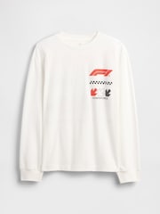 Tricou grafic Gap cu croi lejer (4-13ani) - Imaginea 1 din 3