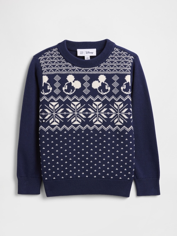 Gap Navy Disney Intarsia Sweatshirt (6mths-5yrs) (6mths-5yrs) - Image 1 of 3 Gap Navy Disney Intarsia Sweatshirt (6mths-5yrs) (6mths-5yrs) - Image 1 of 3
