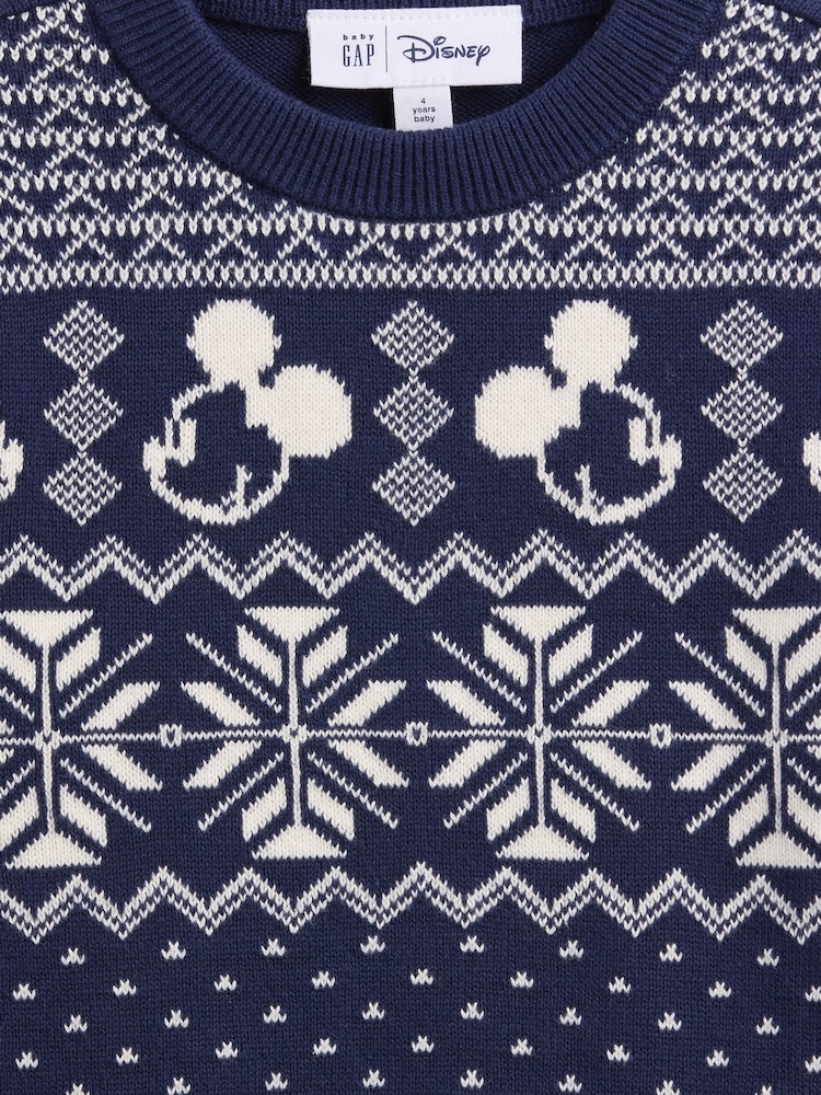 Gap Navy Disney Intarsia Sweatshirt (6mths-5yrs) (6mths-5yrs) - Image 3 of 3 Gap Navy Disney Intarsia Sweatshirt (6mths-5yrs) (6mths-5yrs) - Image 3 of 3