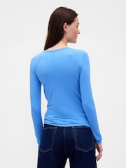 Gap Blue Featherweight Crew Neck T-Shirt - Image 2 of 3