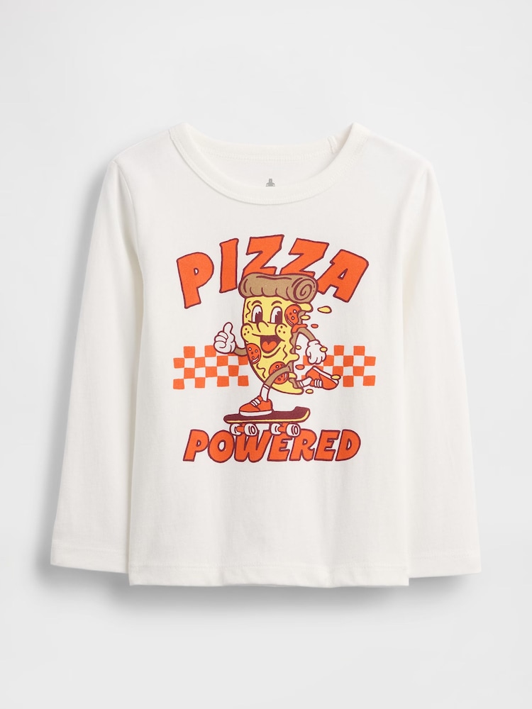 Gap White Graphic T-Shirt (6mths-5yrs) (6mths-5yrs) - Image 1 of 2 Gap White Graphic T-Shirt (6mths-5yrs) (6mths-5yrs) - Image 1 of 2