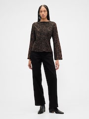 Gap Animal Bell Sleeve Boatneck Top - Image 3 of 5
