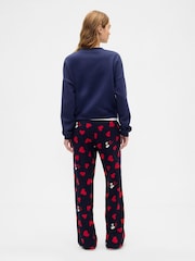 Gap Black Peanuts Relaxed Flannel Pyjama Bottoms - Image 2 of 4