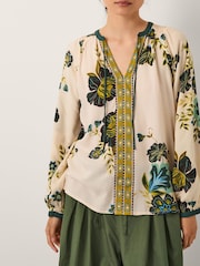 Monsoon Green Zenya Floral Print Blouse - Image 1 of 4