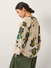 Monsoon Green Zenya Floral Print Blouse - Image 2 of 4