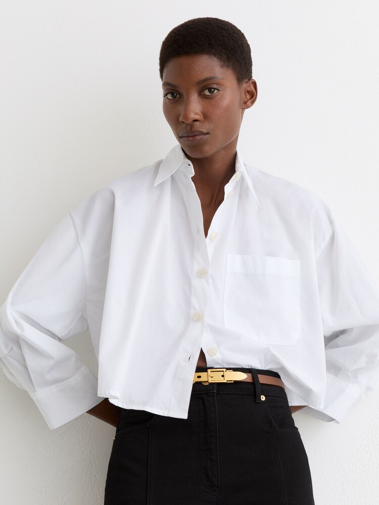 Reiss Tan Cora Leather Buckle-Hardware Belt - Image 1 of 4