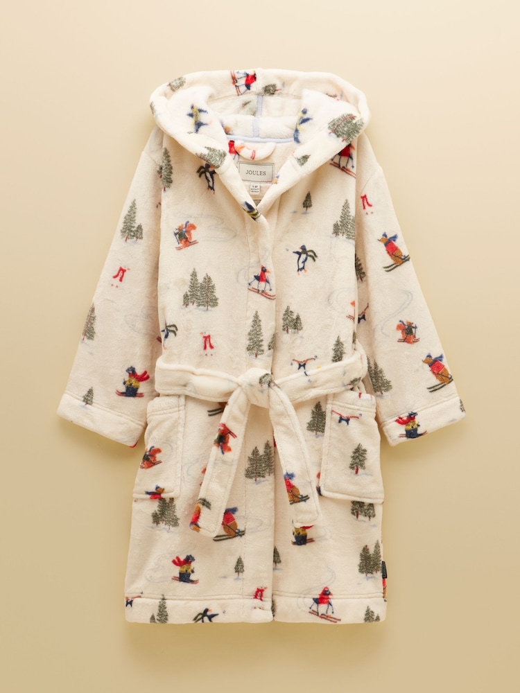 Joules Boys' Snug Cream Dressing Gown - Image 1 of 4