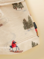Joules Boys' Snug Cream Dressing Gown - Image 3 of 4