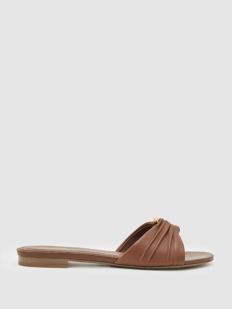 Reiss Tan Alana Sandals - Image 1 of 4