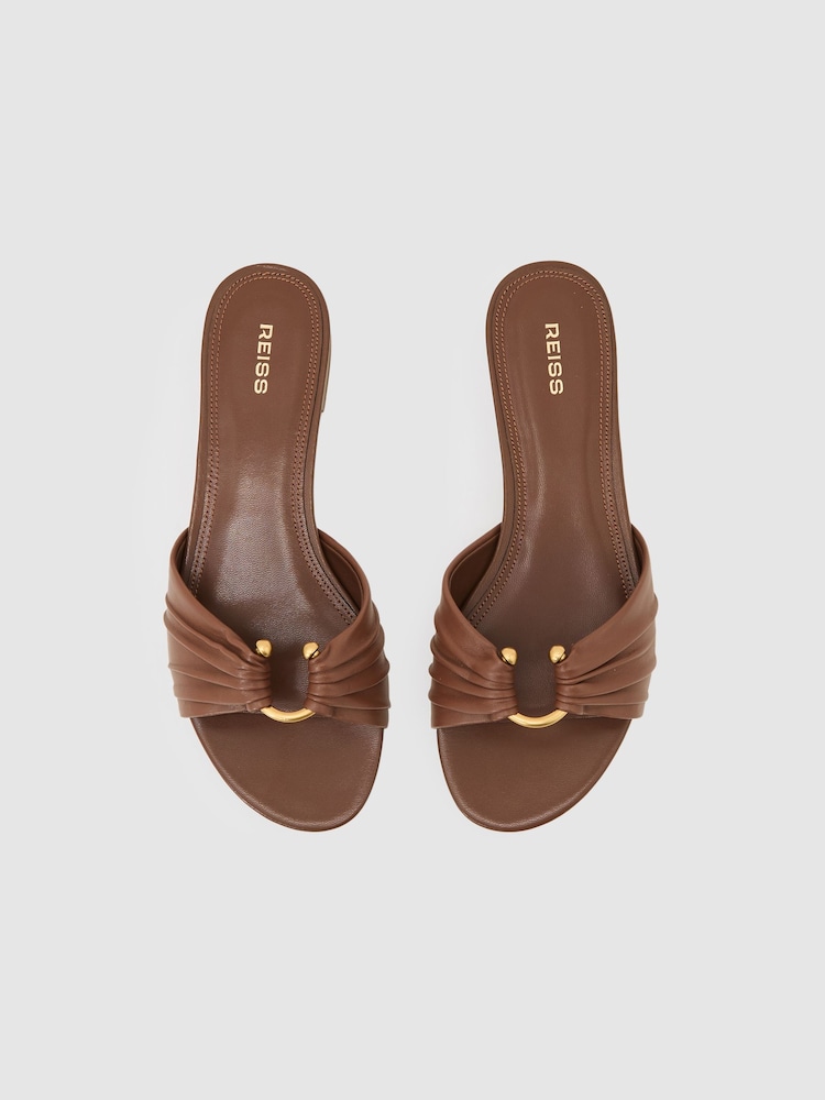 Reiss Tan Alana Sandals - Image 2 of 4