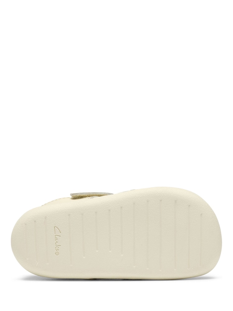 Clarks Cream Pre Walker Flora Toddler Shoes - Image 6 of 6