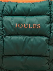 Joules Kids' Cairn Dark Green Showerproof Padded Coat - Image 5 of 5