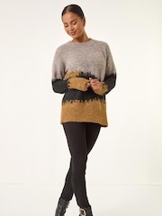 Roman Natural Petite Abstract Knit Jumper - Image 2 of 5
