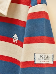 Joules Boys' Rugby Club Red & Blue Long Sleeve Rugby Shirt - Image 3 of 6