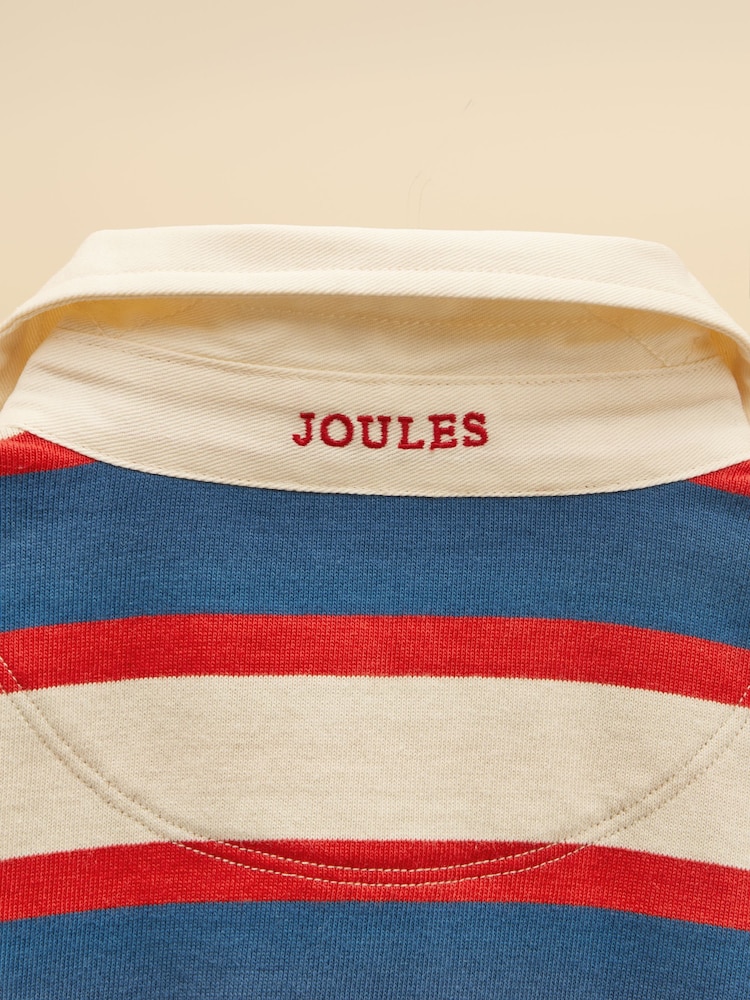אדום וכחול - Joules Boys' Rugby Club Long Sleeve Rugby Shirt - תמונה 7 מתוך 7 אדום וכחול - Joules Boys' Rugby Club Long Sleeve Rugby Shirt - תמונה 7 מתוך 7