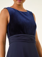 Roman Petite Velvet Bodice Midi Dress - Imagem 5 de 5