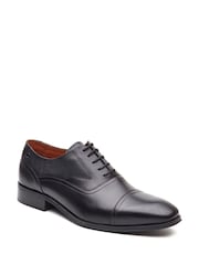 Base London Black Portico Toe Cap Oxford Shoe - Image 2 of 4
