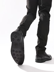 Base London Black Ascot Toe Cap Oxford Shoe - Image 3 of 7