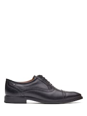 Base London Black Ascot Toe Cap Oxford Shoe - Image 4 of 7