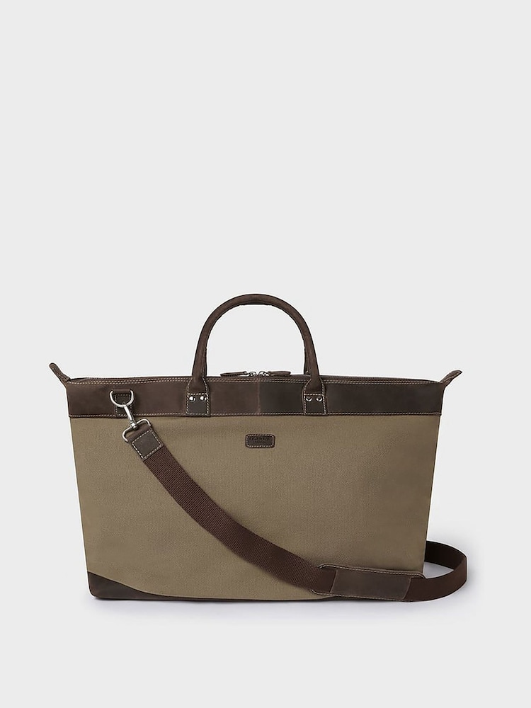 Zelena platnena in usnjena torba Osprey London Hunter Weekender - Slika 1 iz 3