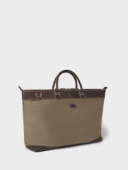 Zelena platnena in usnjena torba Osprey London Hunter Weekender - Slika 2 iz 3