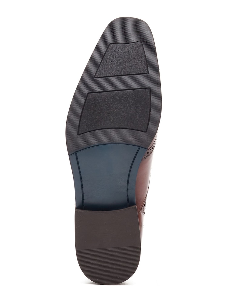 Base London Tan Brown Steeple Brogue Shoe - Image 4 of 4