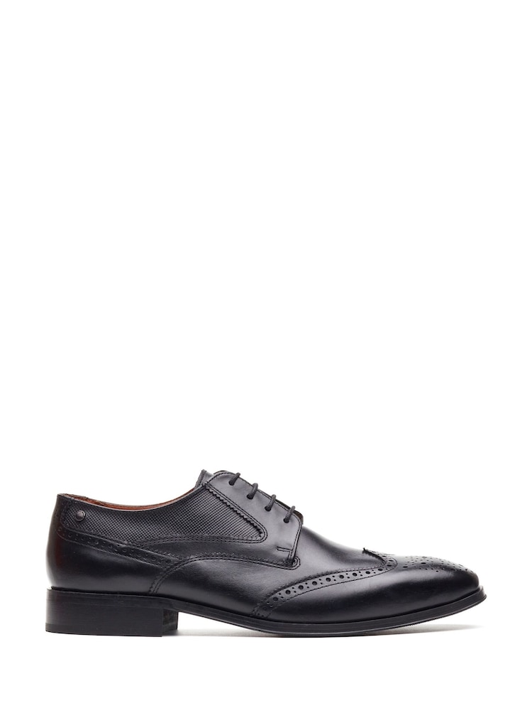 Base London Black Steeple Brogue Shoe - Image 1 of 4
