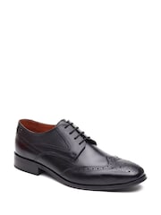 Base London Black Steeple Brogue Shoe - Image 3 of 4