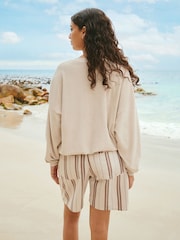 Neutral Toweling Long Sleeve Crew Neck Sweatshirt - Image 2 of 6