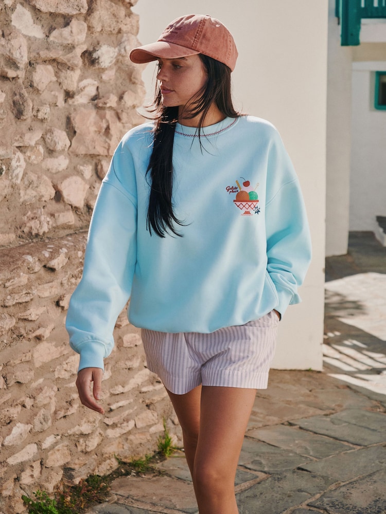 Blue Blue Gelato Graphic Sweatshirt - Image 2 of 4 Blue Blue Gelato Graphic Sweatshirt - Image 2 of 4