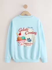 Blue Blue Gelato Graphic Sweatshirt - Image 7 of 9