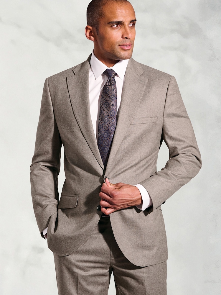 Brook Taverner Italian Flannel Suit Jacket - Imagem 1 de 6