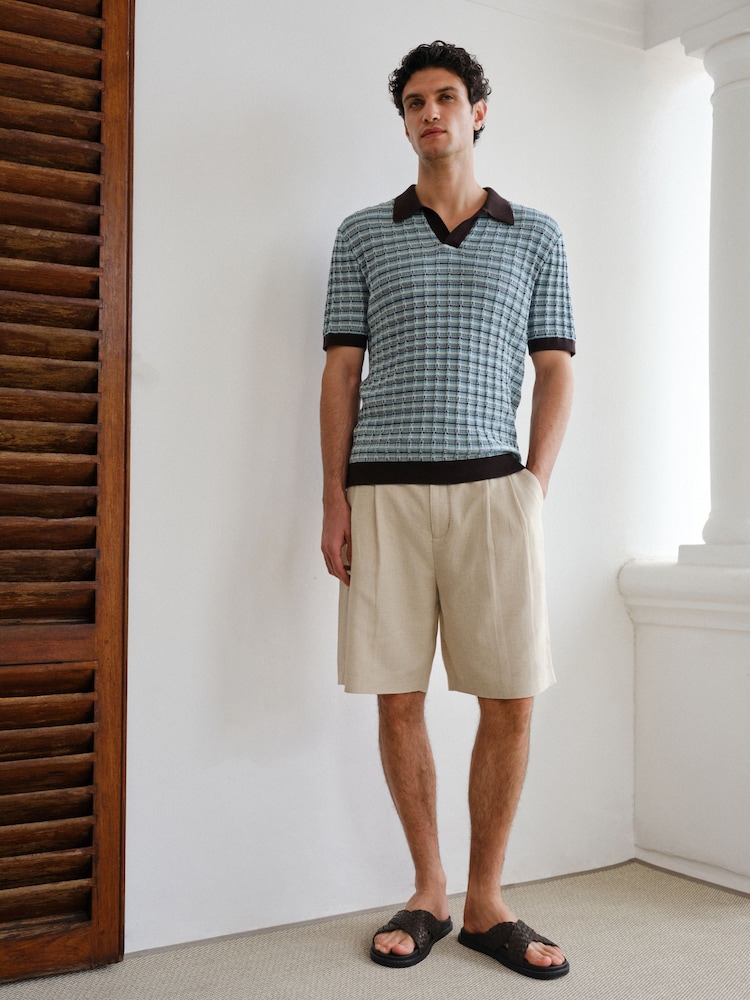 Sand Textured Chino Shorts - Image 2 of 10 Sand Textured Chino Shorts - Image 2 of 10