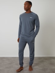 Azul celeste - Threadbare Sweatshirts & Joggers Lounge 2 Piece Set - Imagem 1 de 4