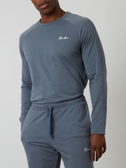Azul celeste - Threadbare Sweatshirts & Joggers Lounge 2 Piece Set - Imagem 3 de 4