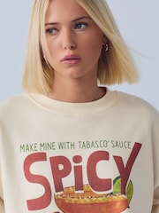 Ecru Tabasco Spicy Margarita Graphic Sweatshirt - Image 8 of 11