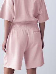 Blush Pink Sweat Shorts - Image 4 of 5