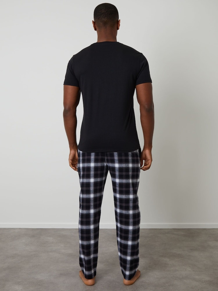 Conjunto de pijama xadrez Threadbare - Imagem 2 de 4