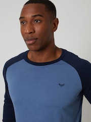 Threadbare Sky Blue Blend Long Sleeve Pyjamas Set - Image 3 of 4