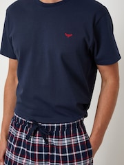 Threadbare Black Textured Check Shortie Pyjamas Set 2 Pack - Image 5 of 5