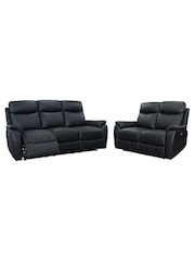Aspire Furniture Black Kingsmere Power Recliner Sofa Set - Image 2 of 5