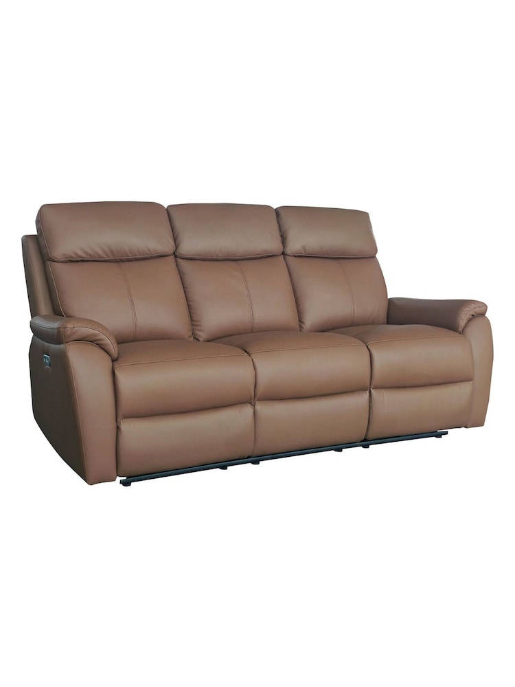 Aspire Furniture Tan Kingsmere 3 Seater Power Recliner Sofa - Image 7 of 7 Aspire Furniture Tan Kingsmere 3 Seater Power Recliner Sofa - Image 7 of 7