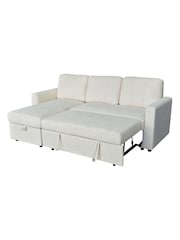 Aspire Furniture Natural Nexis Corner Storage Sofa Bed with Left Hand Chais Left - Image 3 of 5