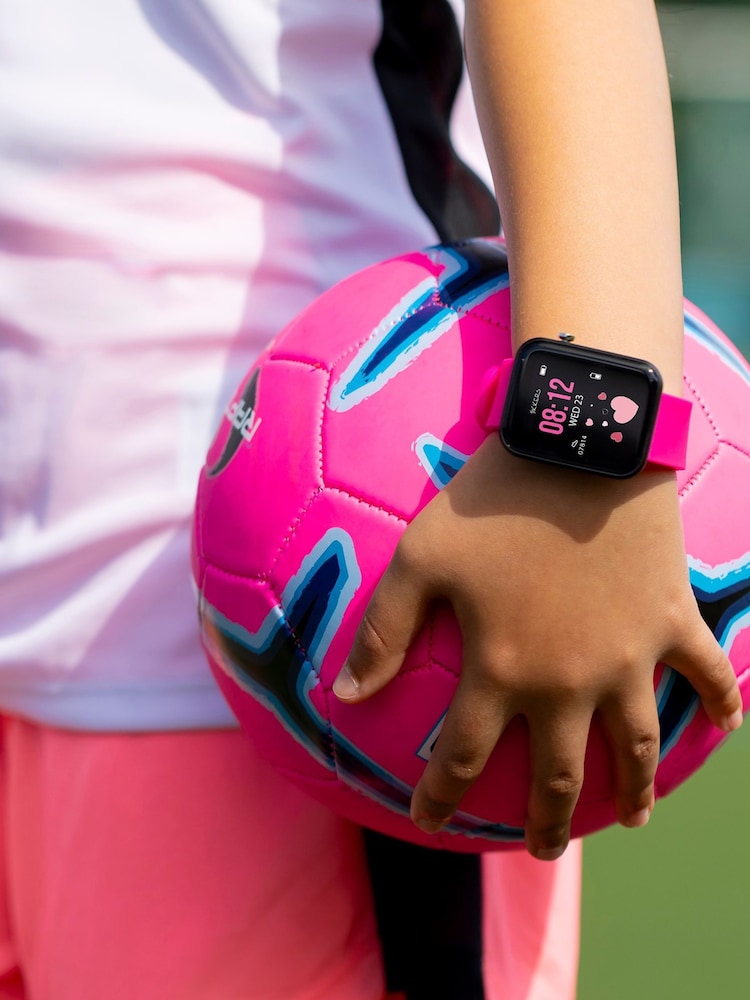 Tikkers Smart Series 13 Pink Silicone Strap Smart Watch - Image 2 of 5 Tikkers Smart Series 13 Pink Silicone Strap Smart Watch - Image 2 of 5