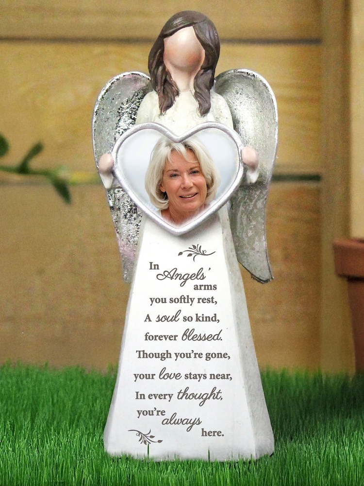 Personalised Photo Upload Memorial Angel Ornament by PMC - Image 1 of 4