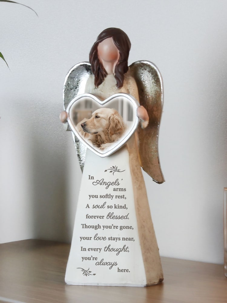 Personalised Photo Upload Memorial Angel Ornament by PMC - Image 2 of 4