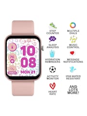 Tikkers Smart Series 13 Pink Silicone Strap Smart Watch & Earbuds Set - Image 2 of 5
