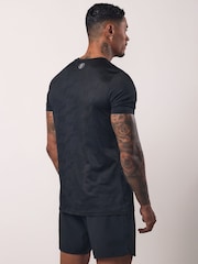 Gym King Black Relentless Camo T-Shirt - Image 3 of 4