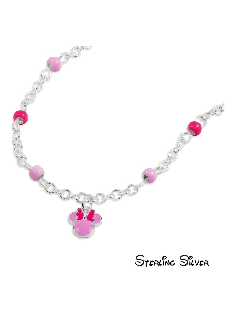 Peers Hardy Sterling Silver 925 Minnie Mouse Pink Charm Bracelet - Image 2 of 4 Peers Hardy Sterling Silver 925 Minnie Mouse Pink Charm Bracelet - Image 2 of 4