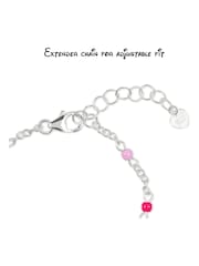 Peers Hardy Sterling Silver 925 Minnie Mouse Pink Charm Bracelet - Image 3 of 4